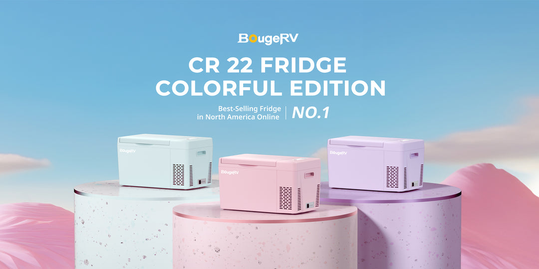 BougeRV Colored Fridge