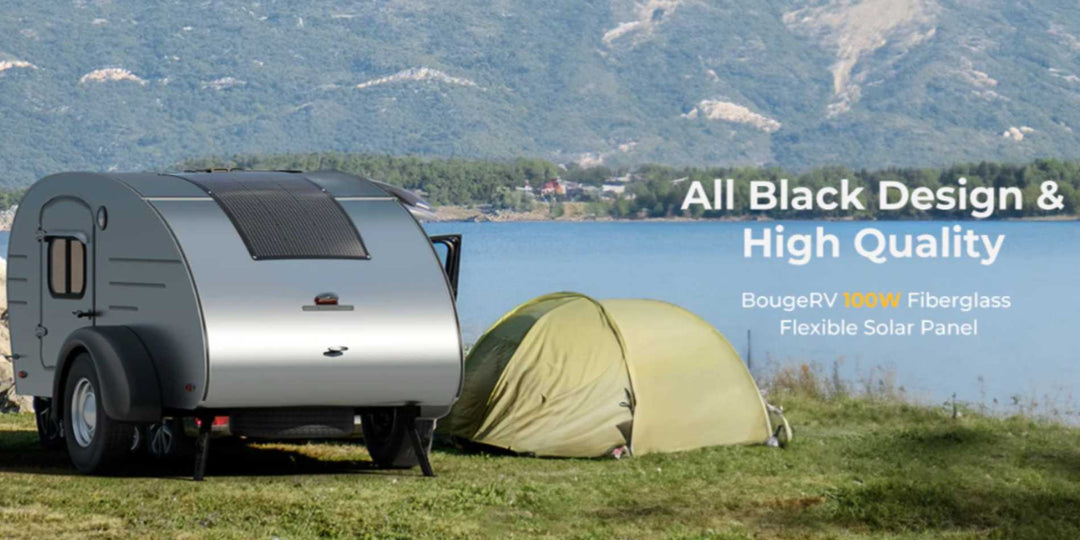 BougeRV Fiberglass curved solar panels for RV