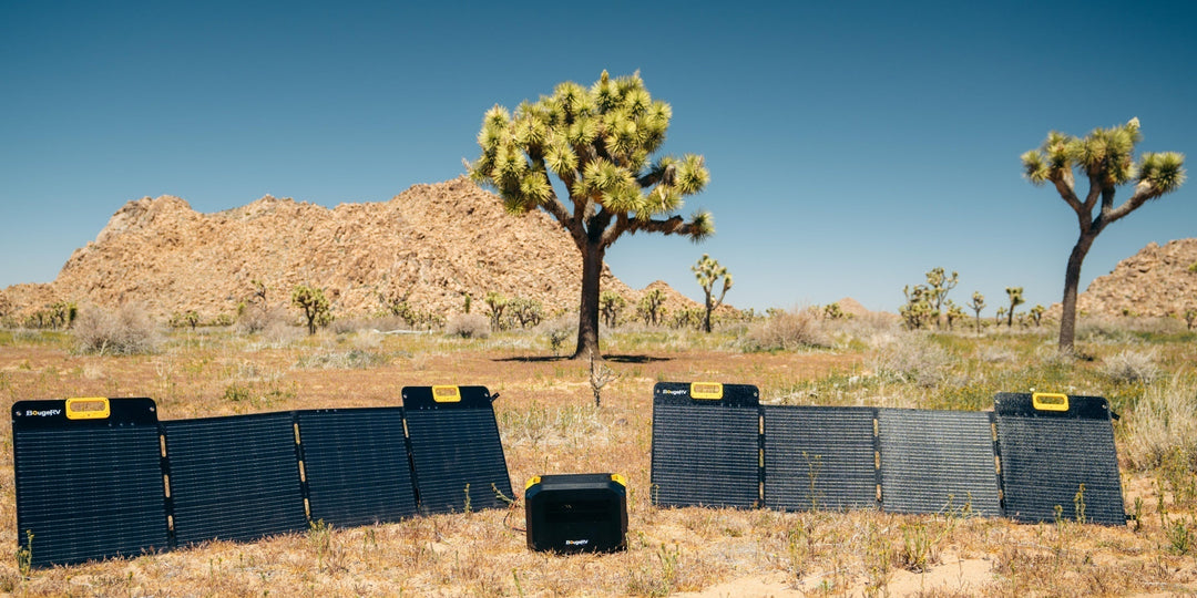 Charging Power Station With Solar Panels