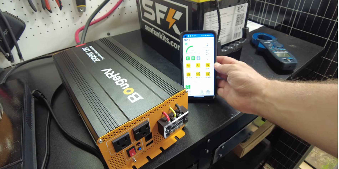 Monitoring a BougeRV 2000W inverter with a phone