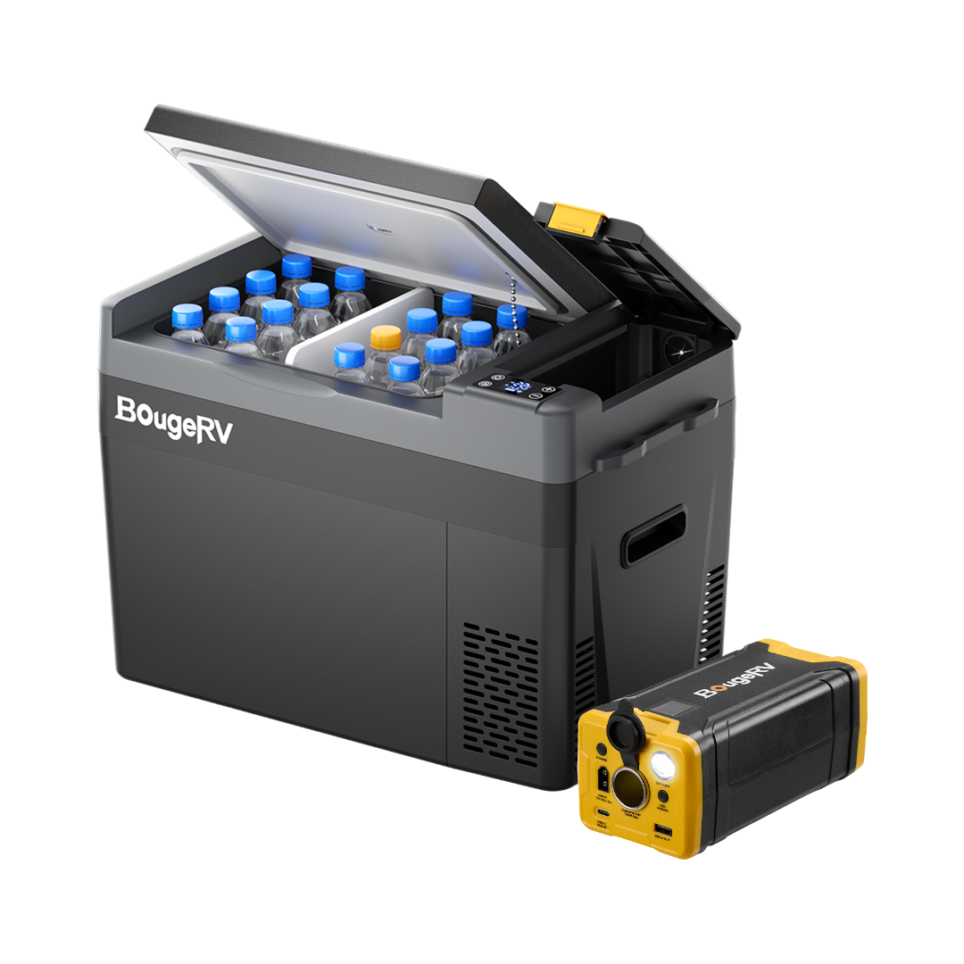 BougeRV CRPRO30 Congelador Portátil de Coche de 30 Cuartos y 12V