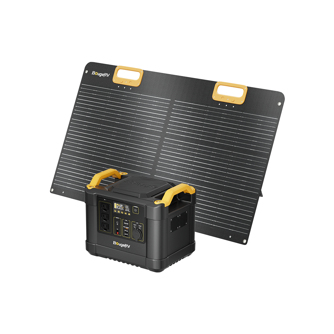 BougeRV LiFePO4 Solar Generator with Panels