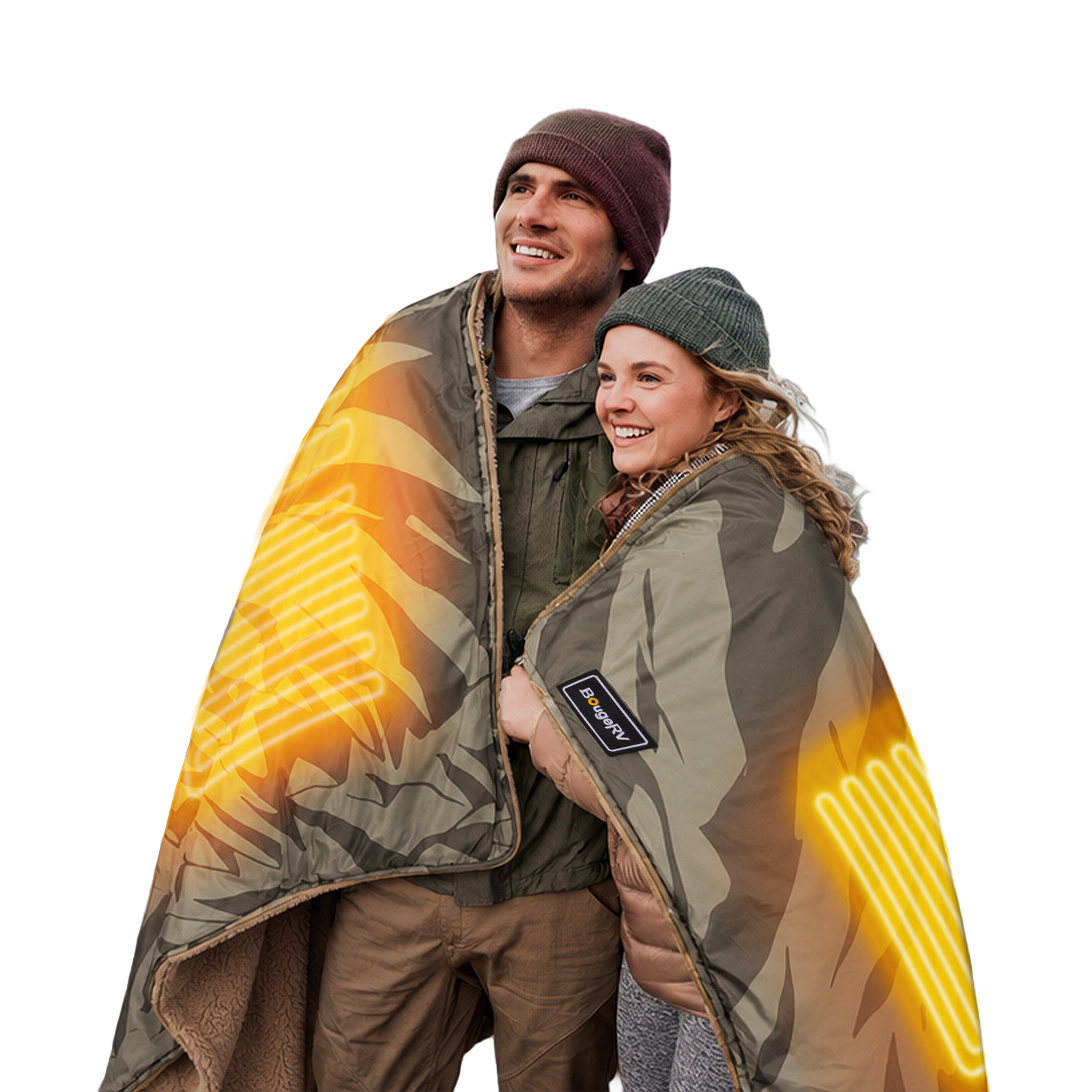 BougeRV 12V Electric Blanket for Camping, Tent, RV