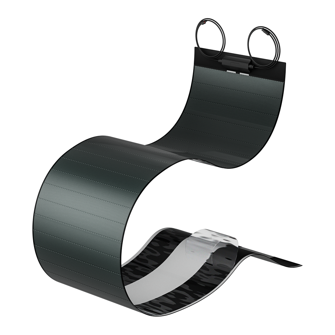 BougeRV Yuma 100W CIGS Thin-film Flexible Solar Panel with Tape (Long Version)