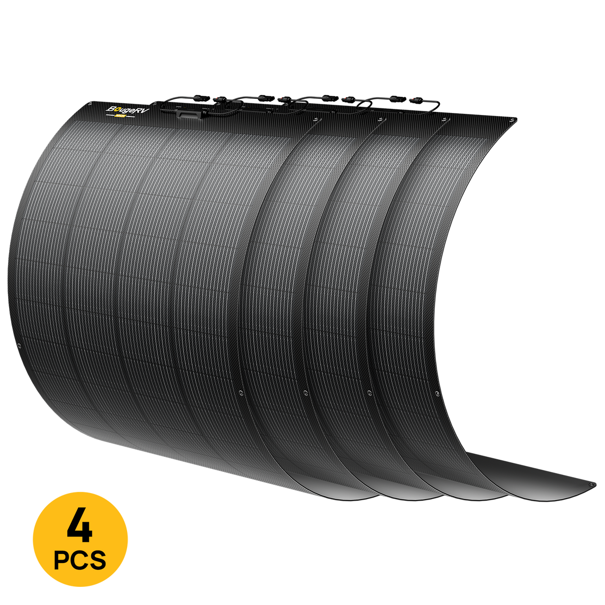 BougeRV Arch 2.0 200W N-Type Fiberglass Flexible Solar Panel