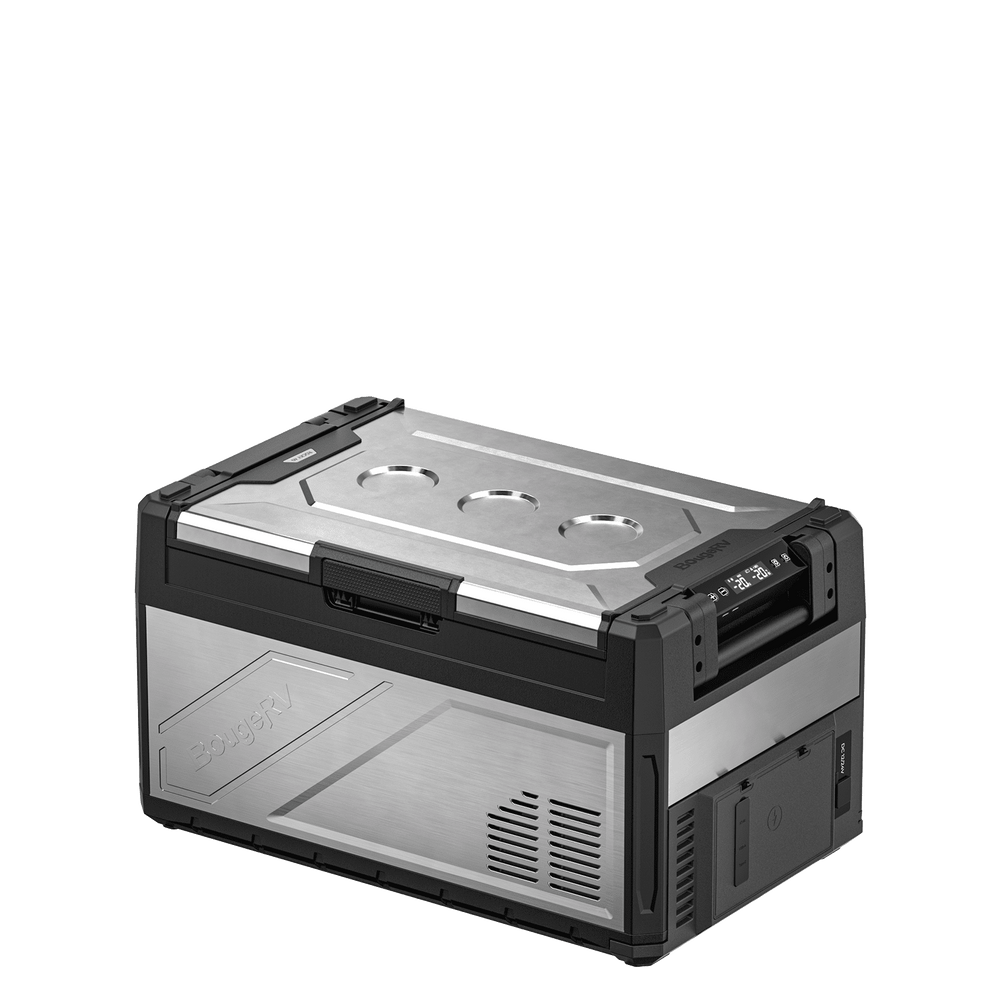 BougeRV New Rocky V3.0 41QT Dual Zone 12V Car Fridge with 240Wh Battery