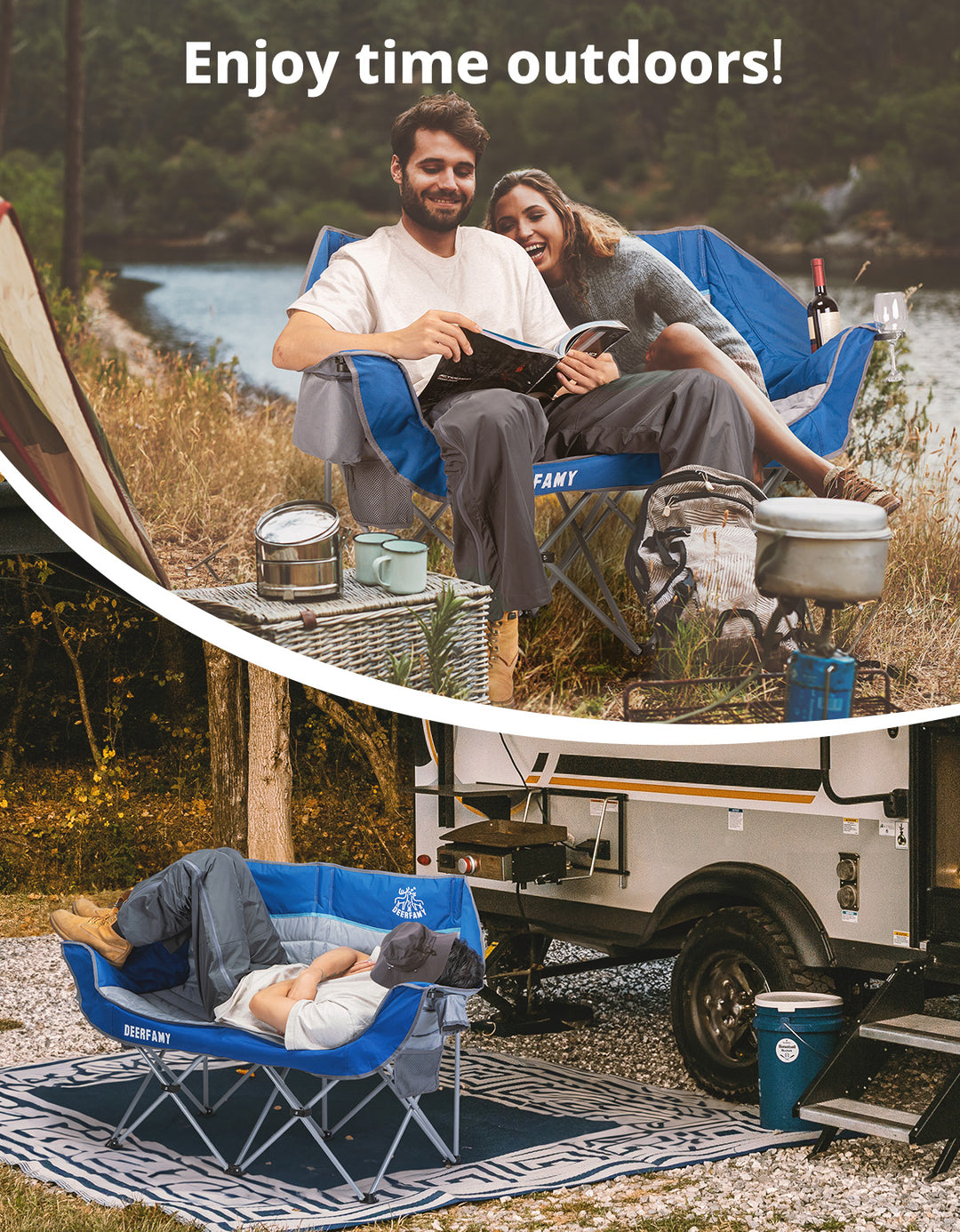 DEERFAMY Double Camping Chair