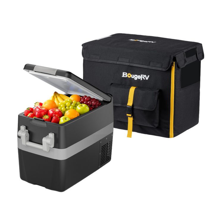 BougeRV 12V 42QT Portable Car Fridge Cover for E Series Fridge