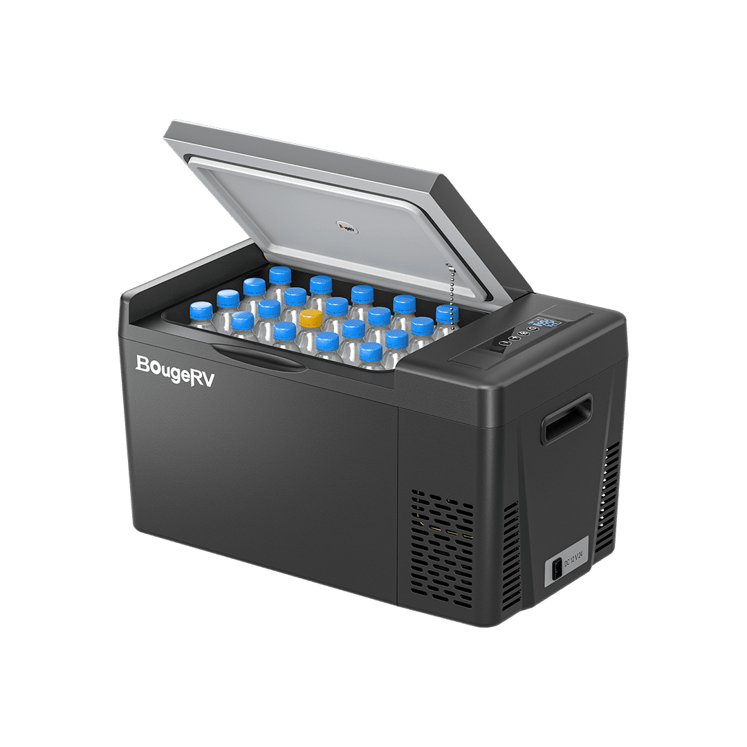 12V 23 Quart Black Portable Refrigerator – BougeRV