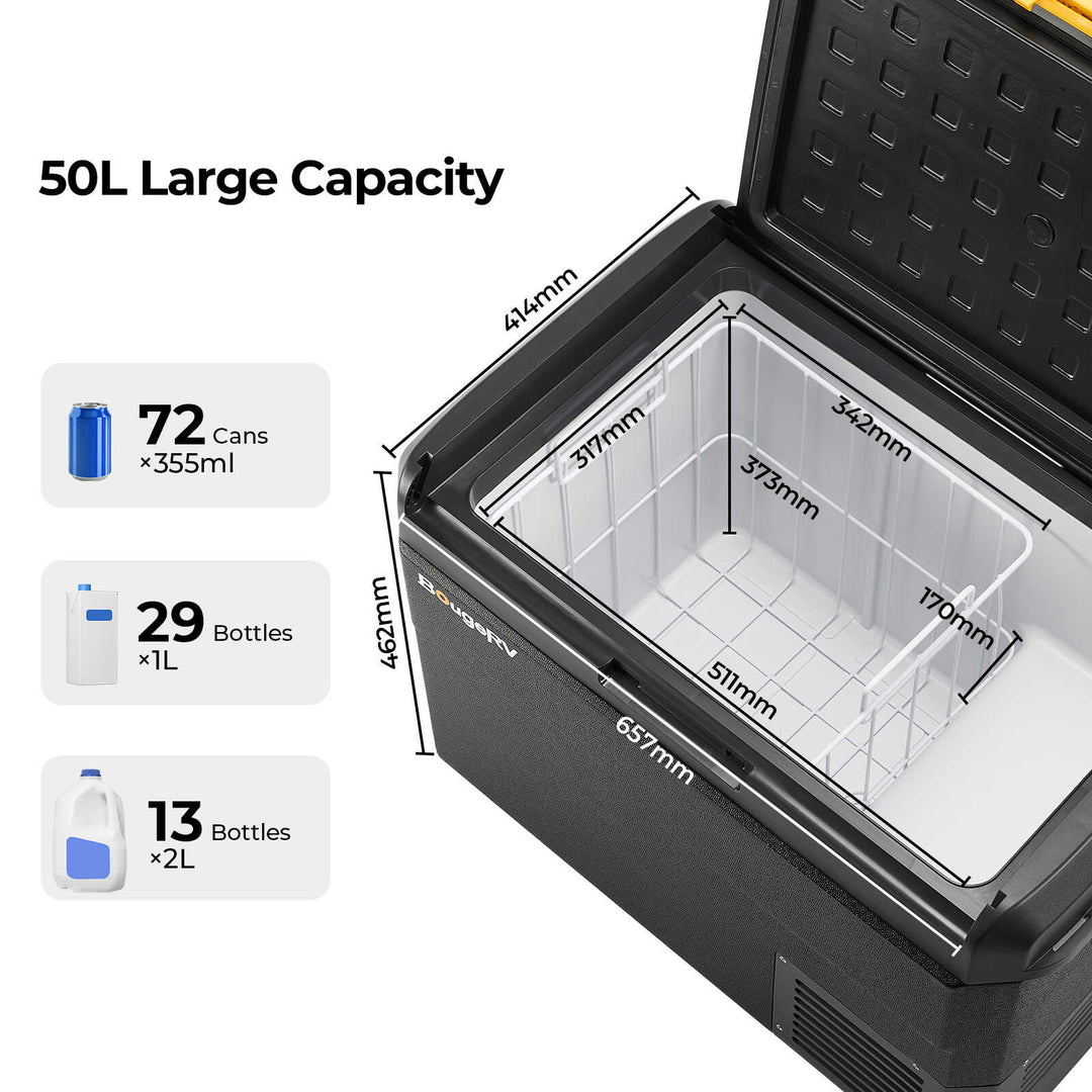 BougeRV CRS 53 Quart 12V Car Fridge