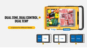 BougeRV Portable Refrigerator on Wheels features dual zones