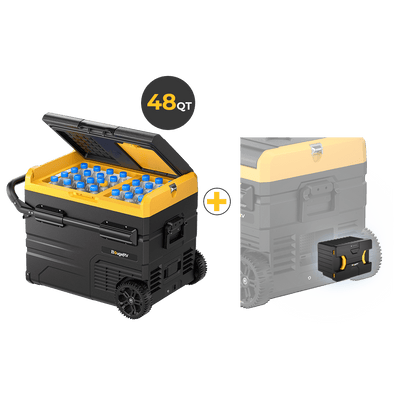 CR45 48 Quart Portable Fridge&Detachable Battery