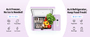 purple mini fridge freezer