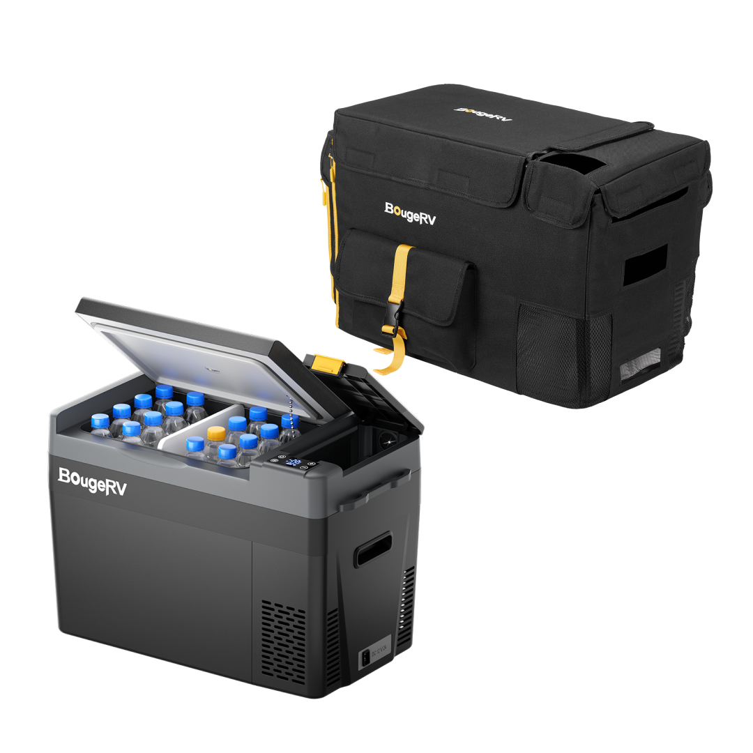 BougeRV CRPRO30 30 Quart 12V Portable Car Fridge Freezer