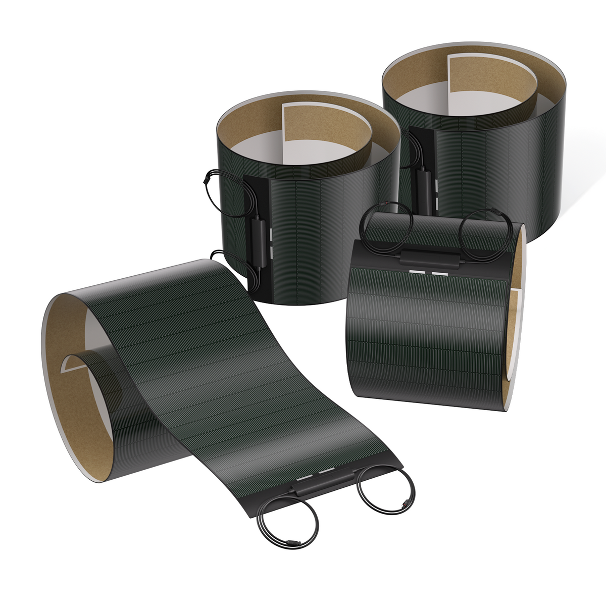 BougeRV Yuma 100W CIGS Thin-film Flexible Solar Panel with Tape (Long Version)