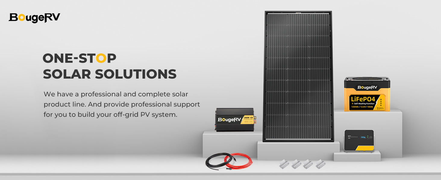Bifacial 200W 12V 9BB Mono Solar Panel with One-Stop Solar Solutions