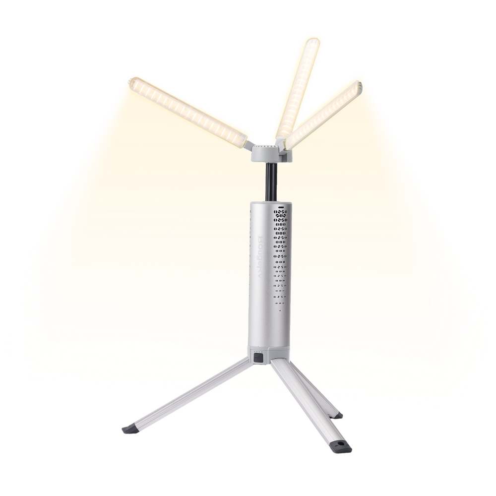 BougeRV New T1 Portable Rechargeable Camping Light (Silver)
