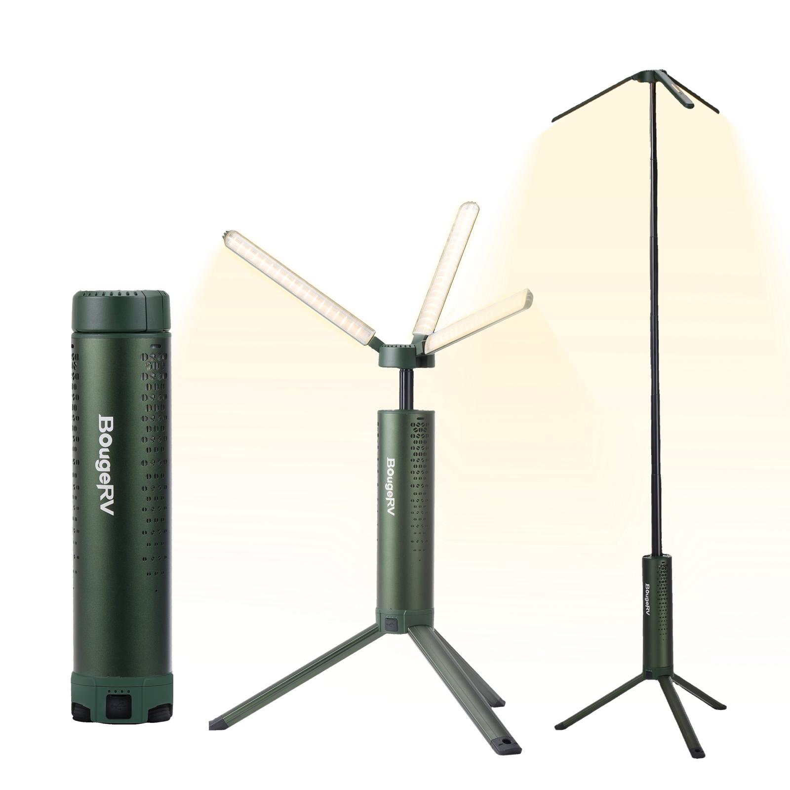 BougeRV Portable Telescopic Camping Light – 15600mAh Rechargeable