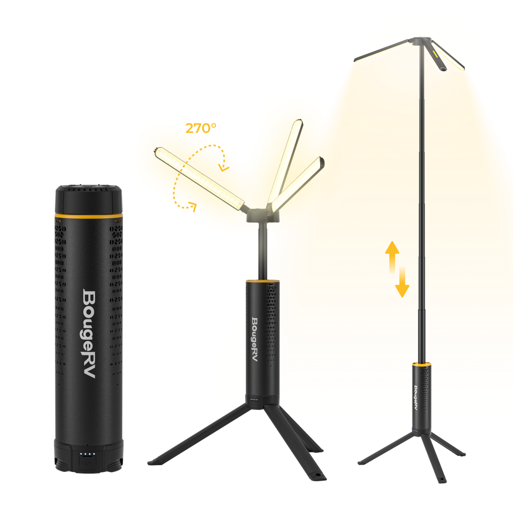 BougeRV T1 Portable Telescopic Camping Light