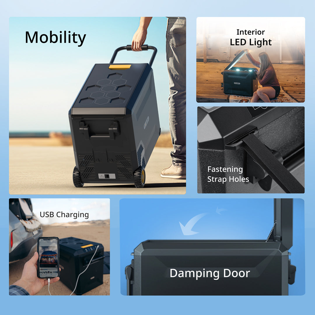 ASPEN 40 PRO 12V IceDrive™  Portable Fridge with 277Wh Battery