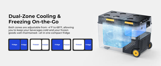 dual zone fridge freezer