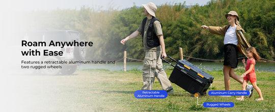 portable refrigerator on wheels