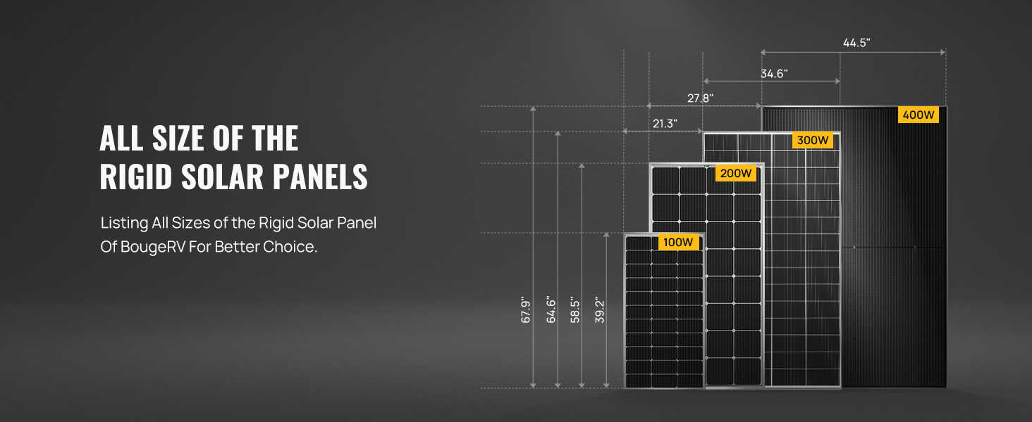 400w 10BB solar panel with all size of the rigid solar panels