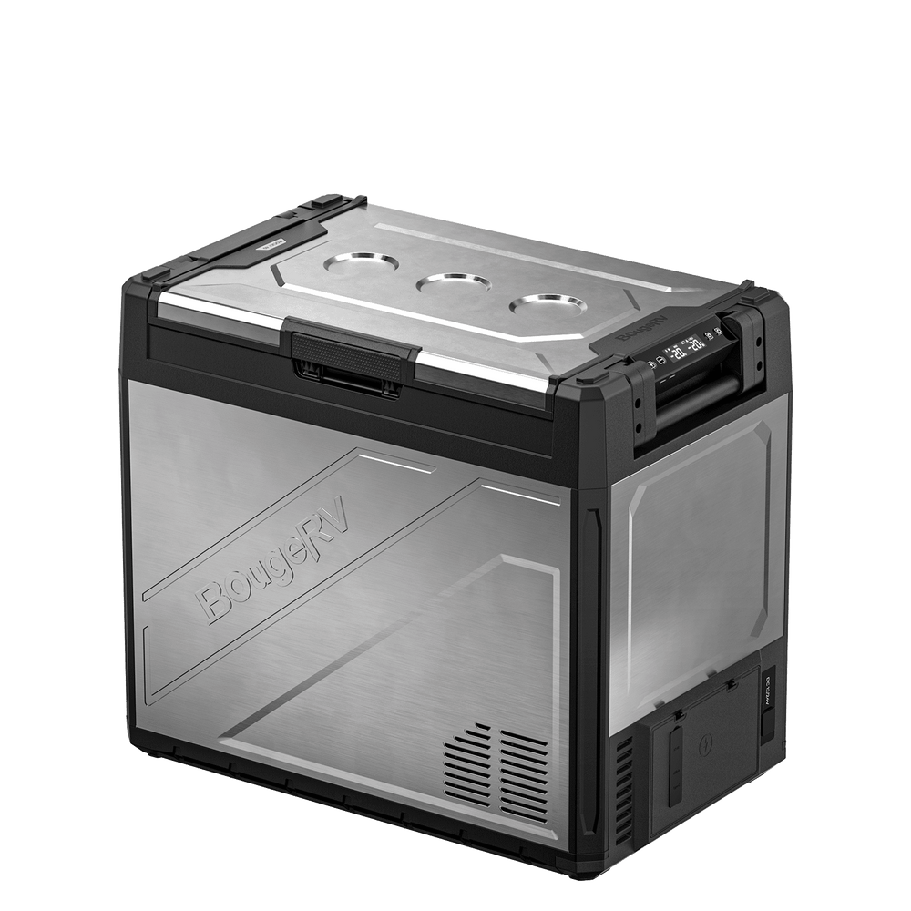 BougeRV New Rocky V3.0 81QT Dual Zone 12V Car Fridge with 240Wh Battery