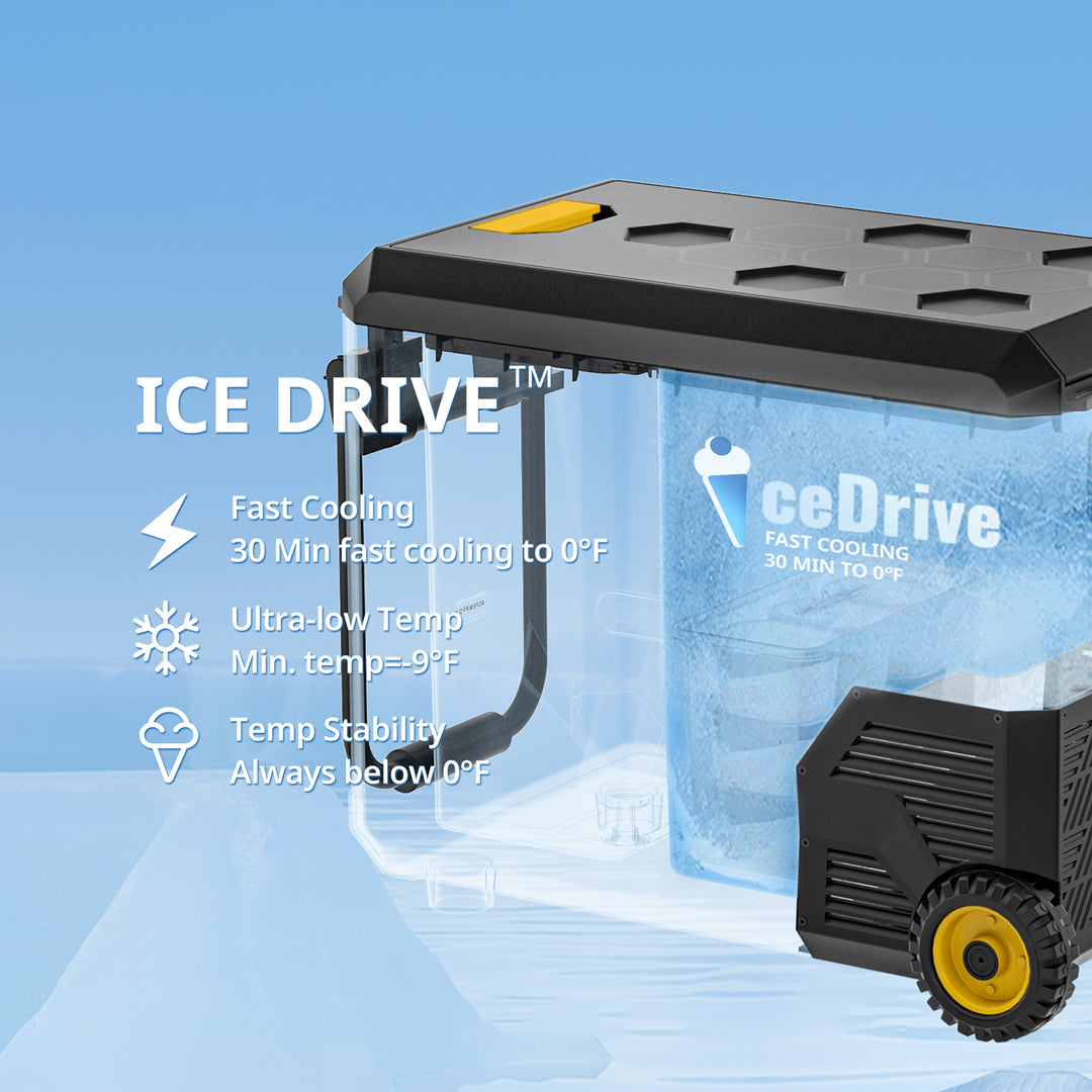ASPEN 40 PRO 12V IceDrive™  Portable Fridge with 277Wh Battery