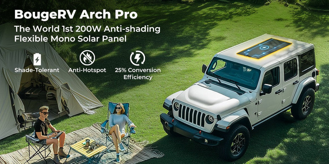 BougeRV Shade Tolerant solar panels