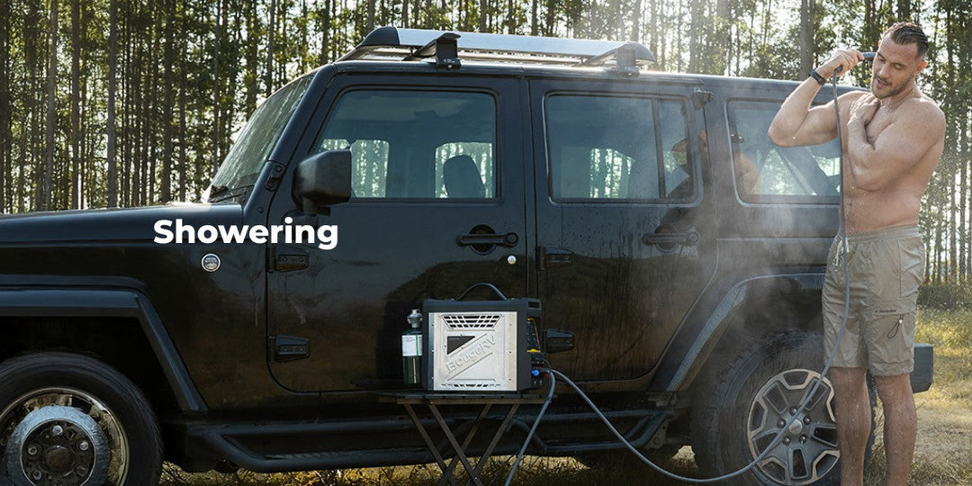 BougeRV outback shower