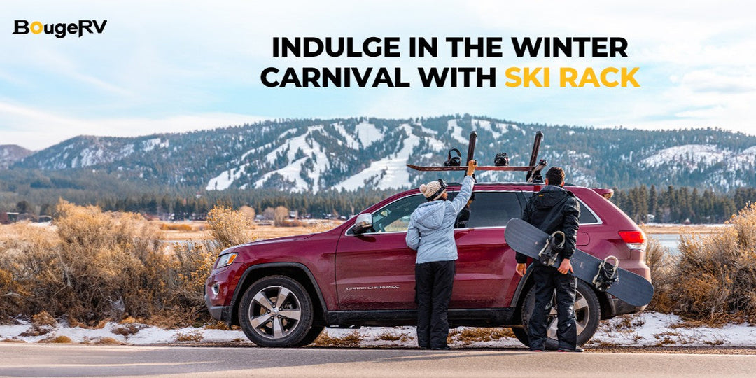BougeRV Roof Rack vs. Hitch Ski Rack