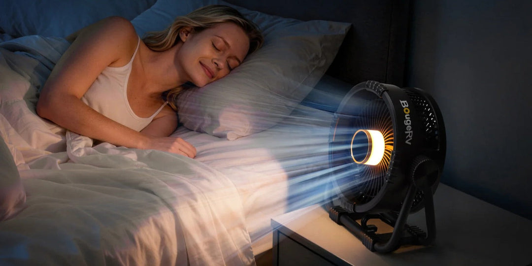 BougeRV portable outdoor fan