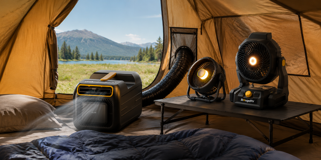 How to cool a tent in hot Summer