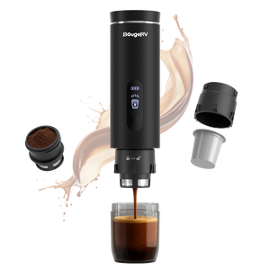 BougeRV Cordless Self-Heating Portable Coffee Maker – K-Cup Compatible