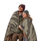 BougeRV 12V portable heated blanket with 48W heating, 5 heat levels, compact storage, app control, timer, overheat protection, and removable washable cover for camping