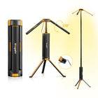 BougeRV New Outdoor Portable Telescopic Camping Lantern (Black)