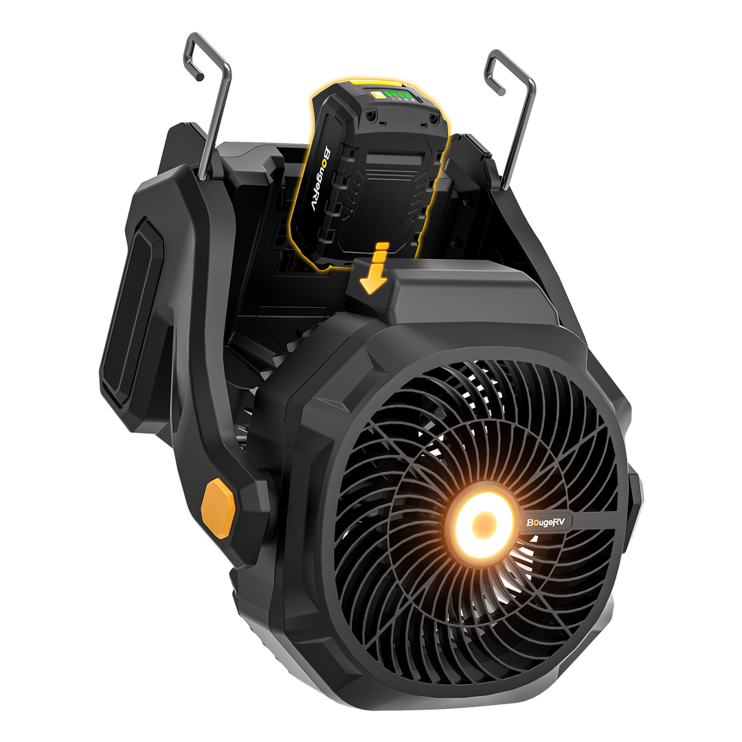 F02 Fan + CM01 Coffee Maker with 2 × 144Wh Batteries