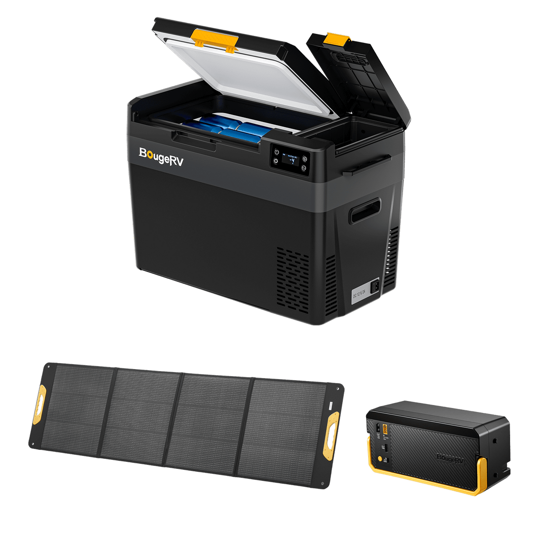 BougeRV New CRX3 30QT Compressor Cooler 12V Car Fridge