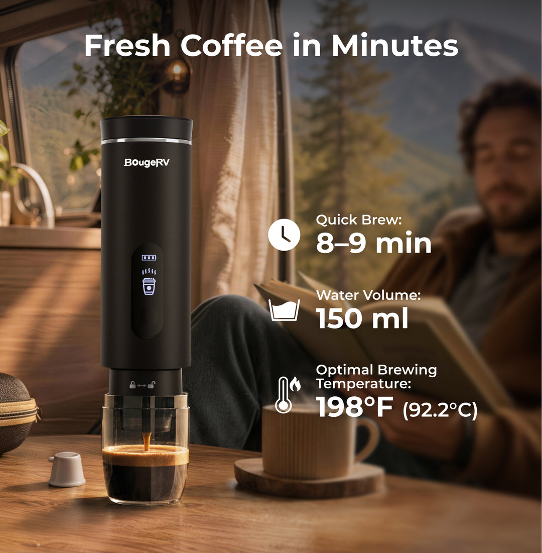 BougeRV coffee maker with fast brewing