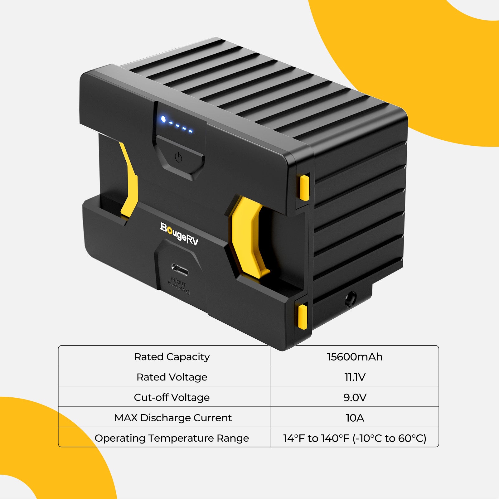 173Wh Detachable Battery for CRH08/CRH18/CRD2 V1.0/ROCKY V2.0 Portable Fridge