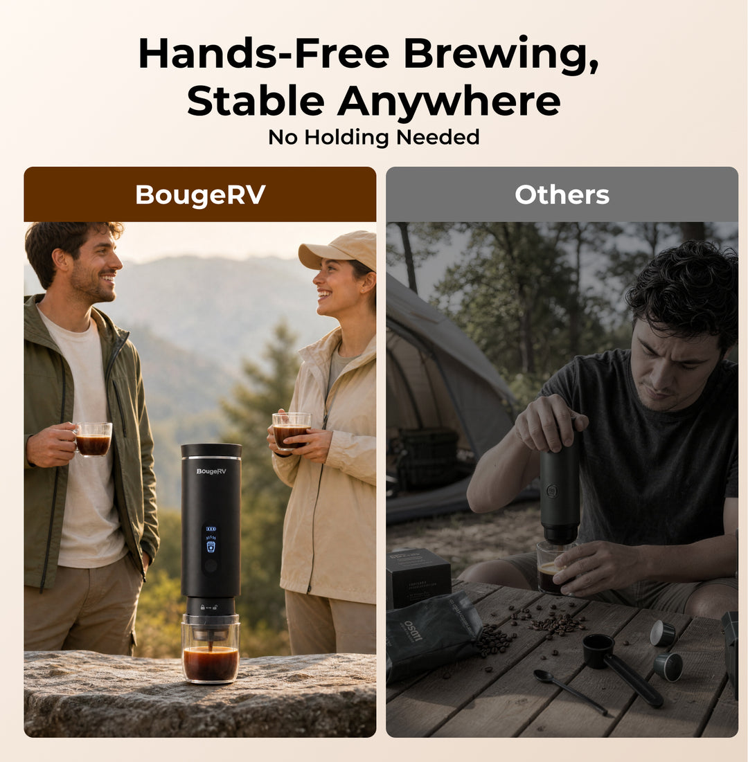 BougeRV hands-free coffee maker