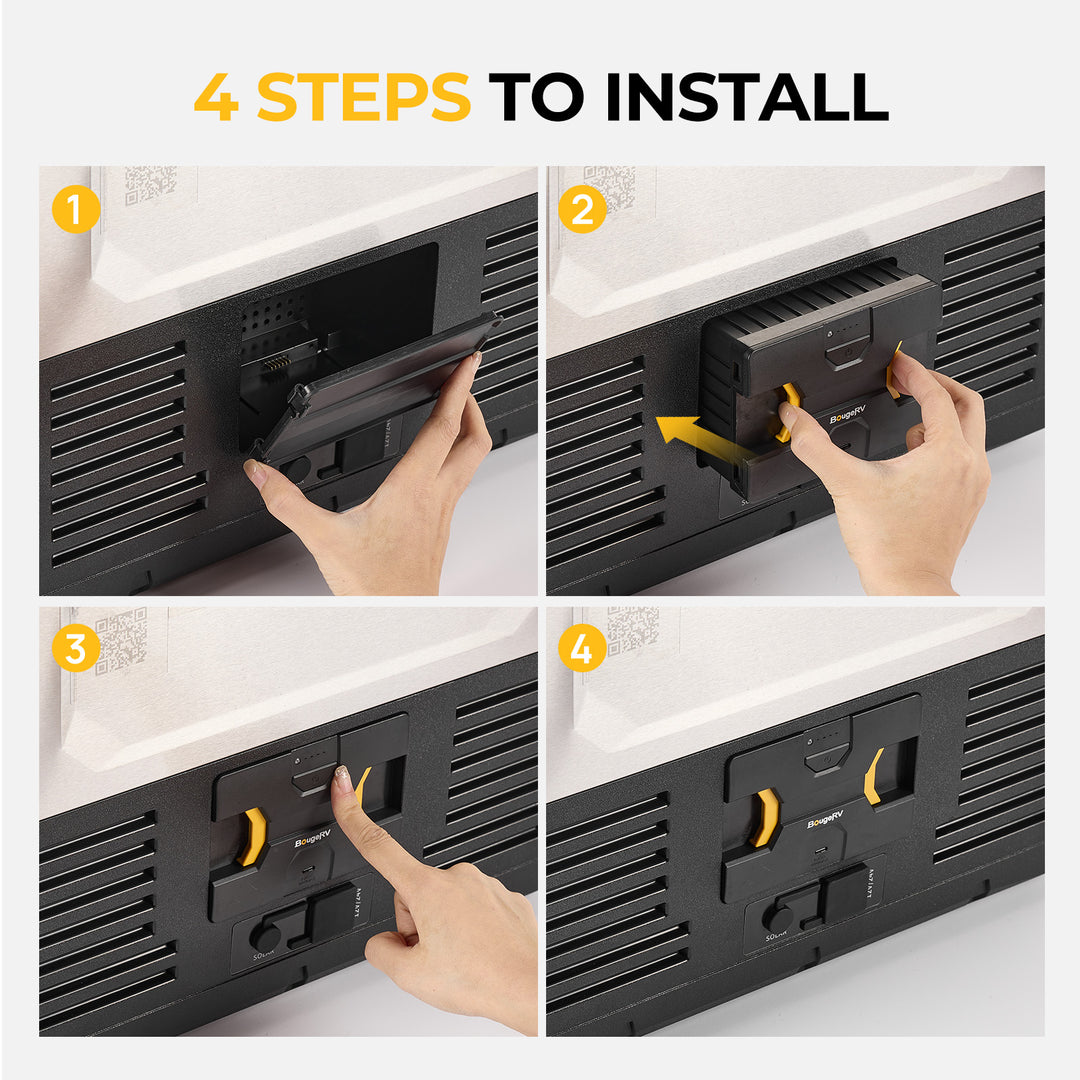 Detachable Battery of Dual-Zone Portable Fridge