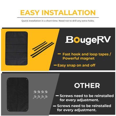 BougeRV RV Door Shade Cover Foldable