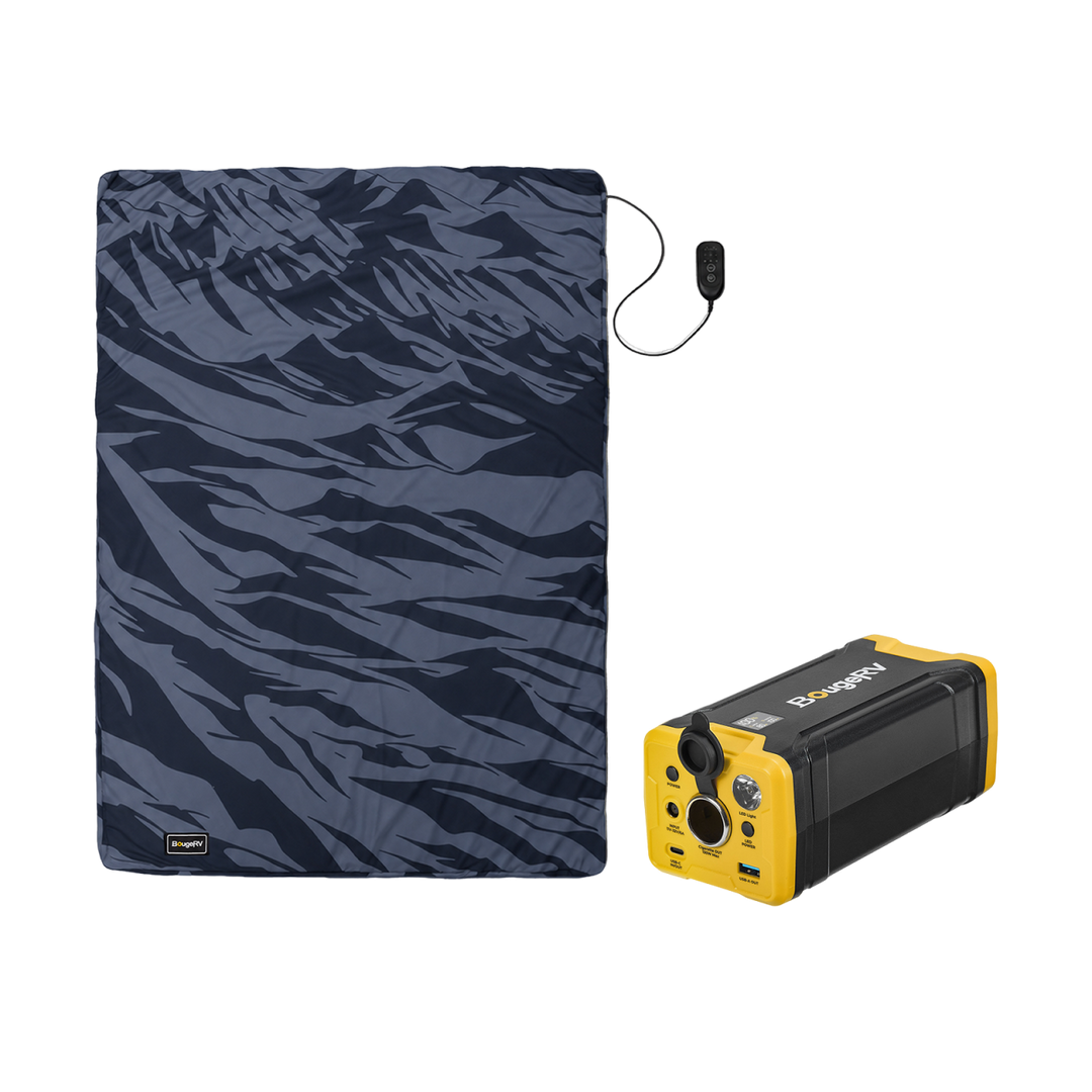 Manta térmica portátil BougeRV 12 V (azul)