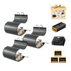 BougeRV 12V 600 Watt CIGS Flexible Solar System Kit(Adhesive）