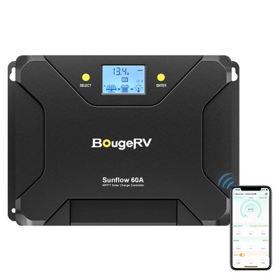 BougeRV Sunflow 60A MPPT Solar Charge Controller 12V/24V（New Arrival）