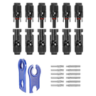 (10AWG) 12PCS Solar Connector with Spanners IP67 Waterproof Male/Female