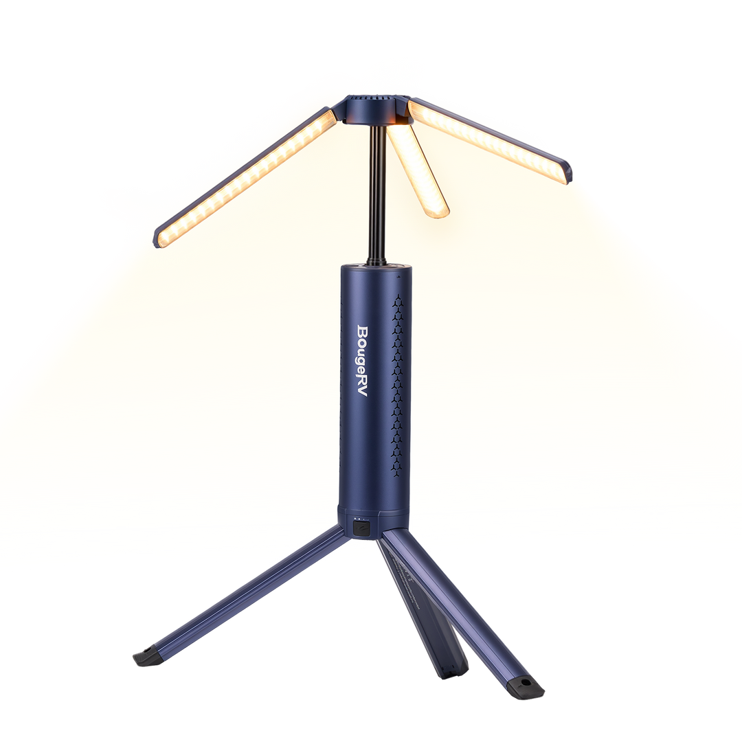 BougeRV New T1 Portable Telescopic Camping Light (Blue)