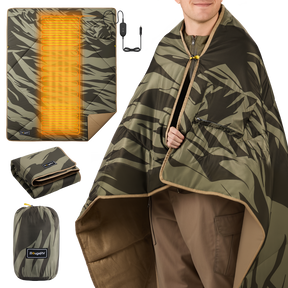 Camouflage-patterned 12V Electric heated blanket